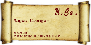 Magos Csongor névjegykártya