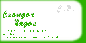 csongor magos business card